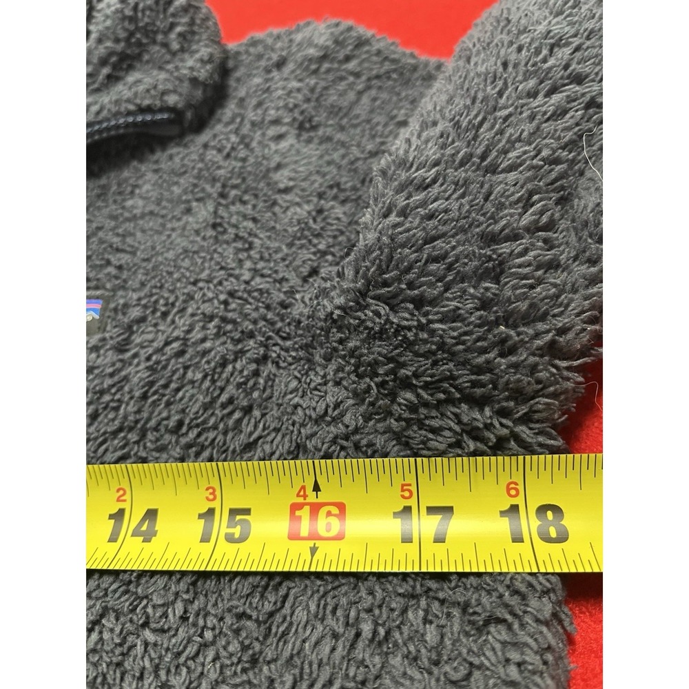 Women's Size Medium Patagonia Sherpa Fleece Zip Pullover Gray Sweater - Picture 5 of 7